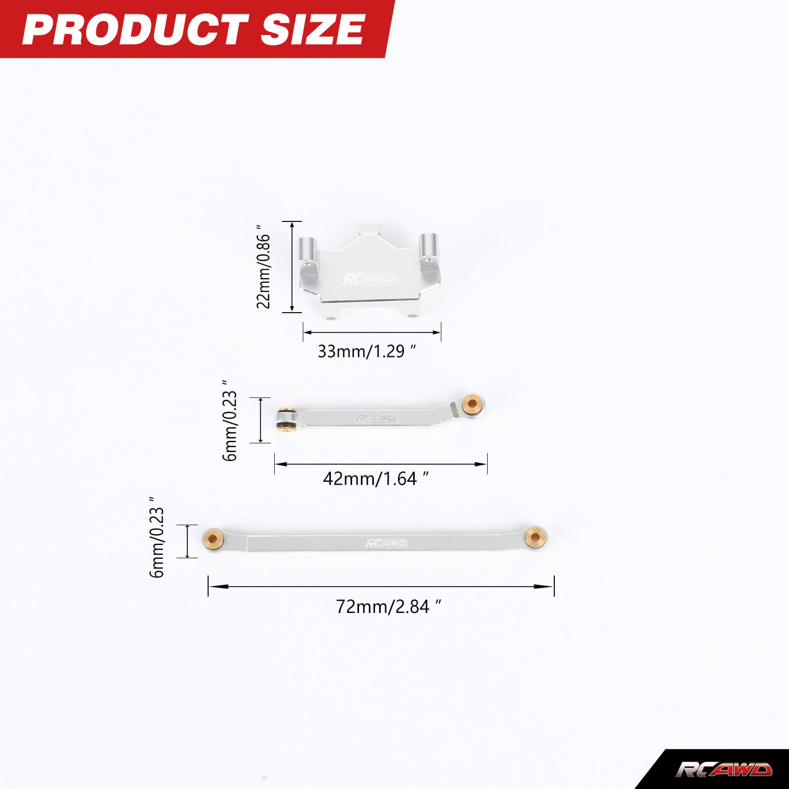 RCAWD Alloy CR18P Servo Mount  - Rc Hobby Warehouse ulasan dan harga