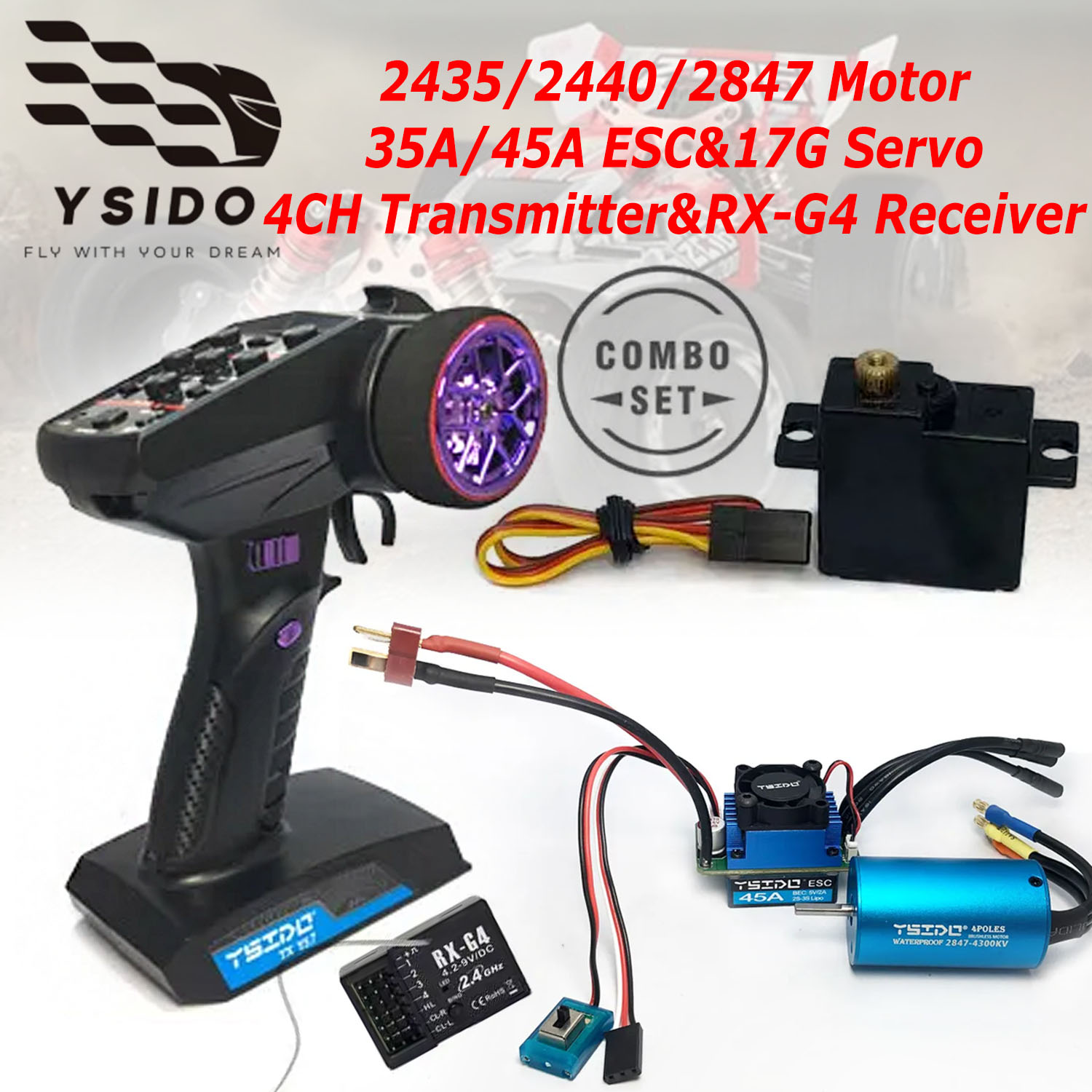 YSIDO Brushless Combo Upgrade  - Rc Remo Hobby ulasan dan harga
