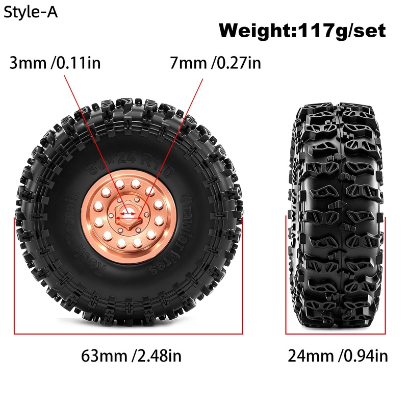 4pcs 1.0 inch Metal RC Crawler - Wheel Rim Rc ulasan dan harga