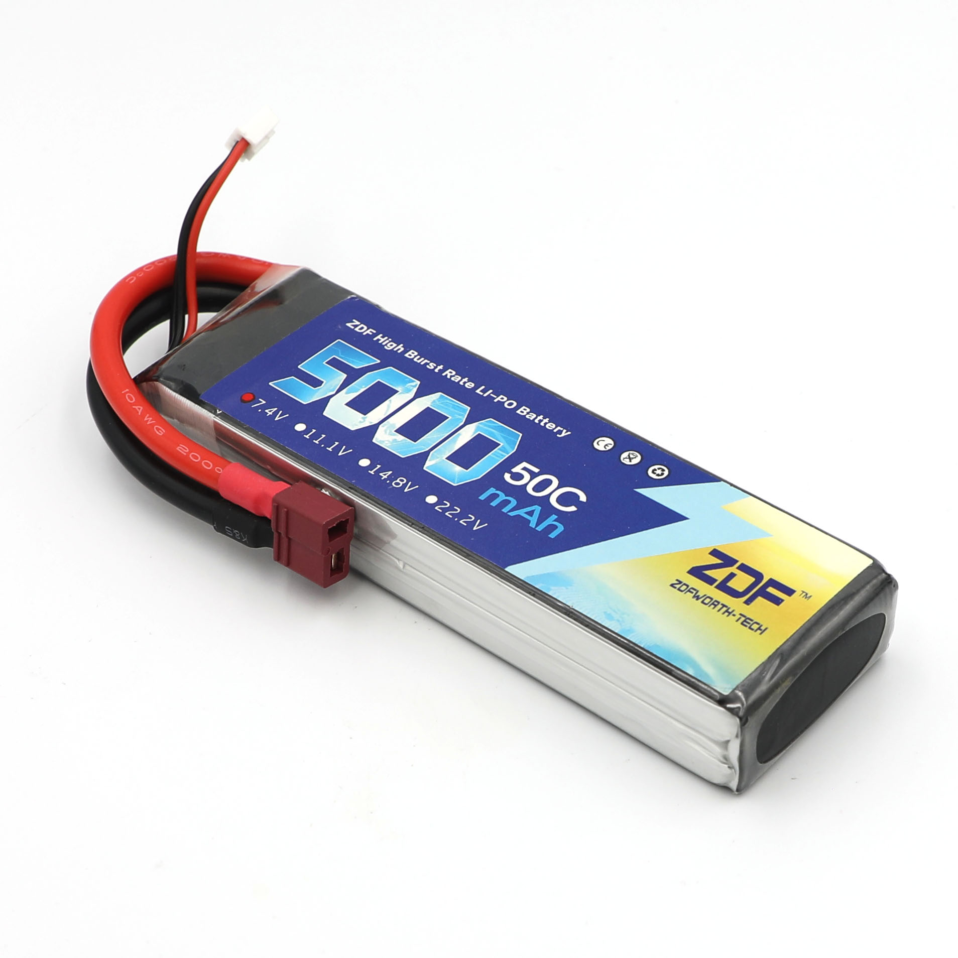 ZDF RC Lipo Battery 7.4V 5000m - Rc Remo Hobby ulasan dan harga