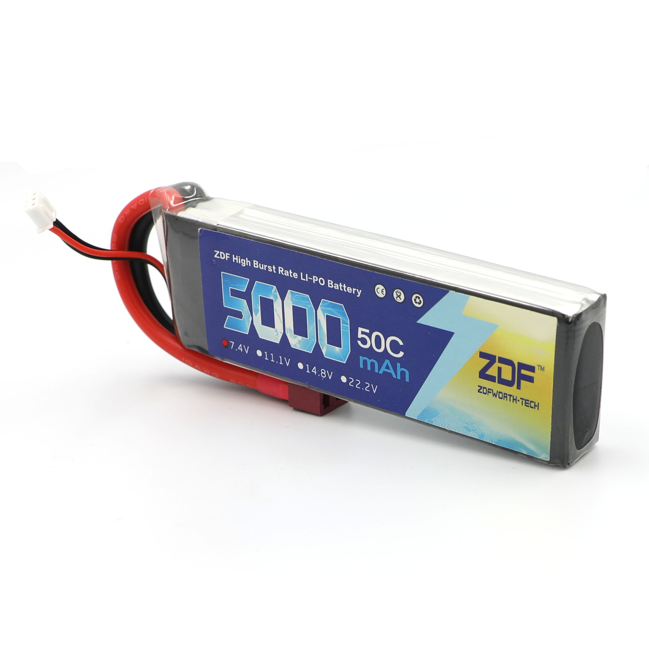 ZDF RC Lipo Battery 7.4V 5000m - Rc Remo Hobby ulasan dan harga