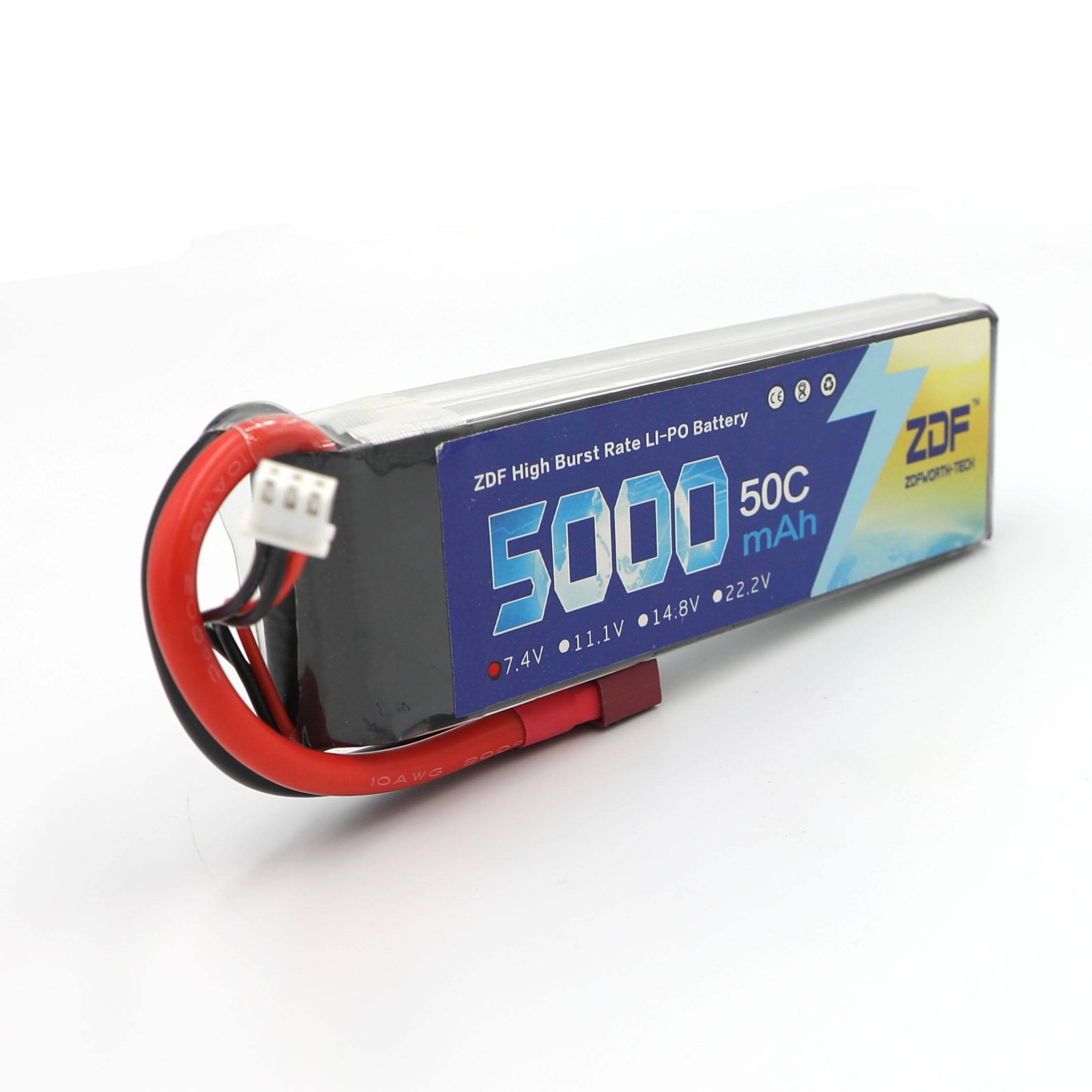 ZDF RC Lipo Battery 7.4V 5000m - Rc Remo Hobby ulasan dan harga
