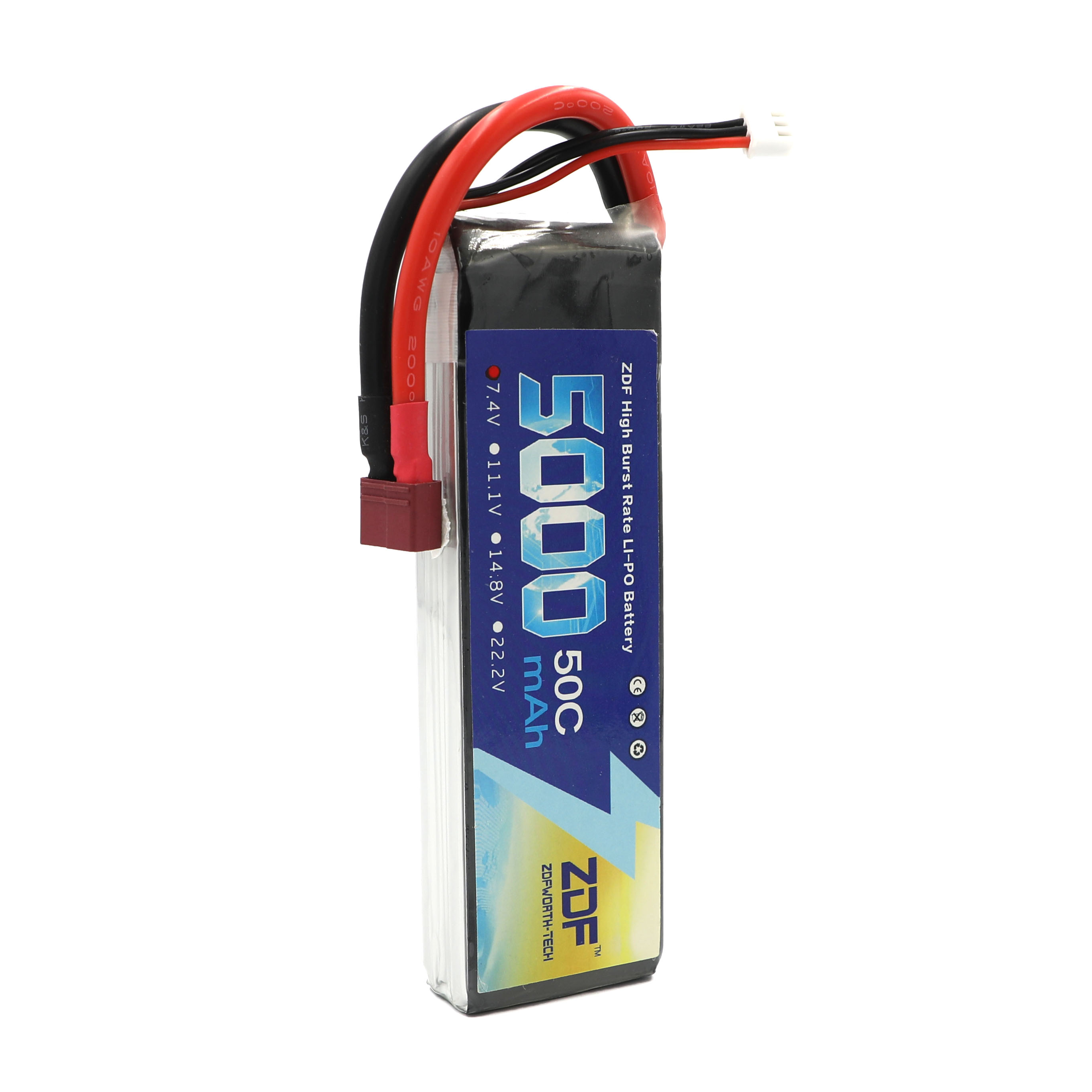 ZDF RC Lipo Battery 7.4V 5000m - Rc Remo Hobby ulasan dan harga